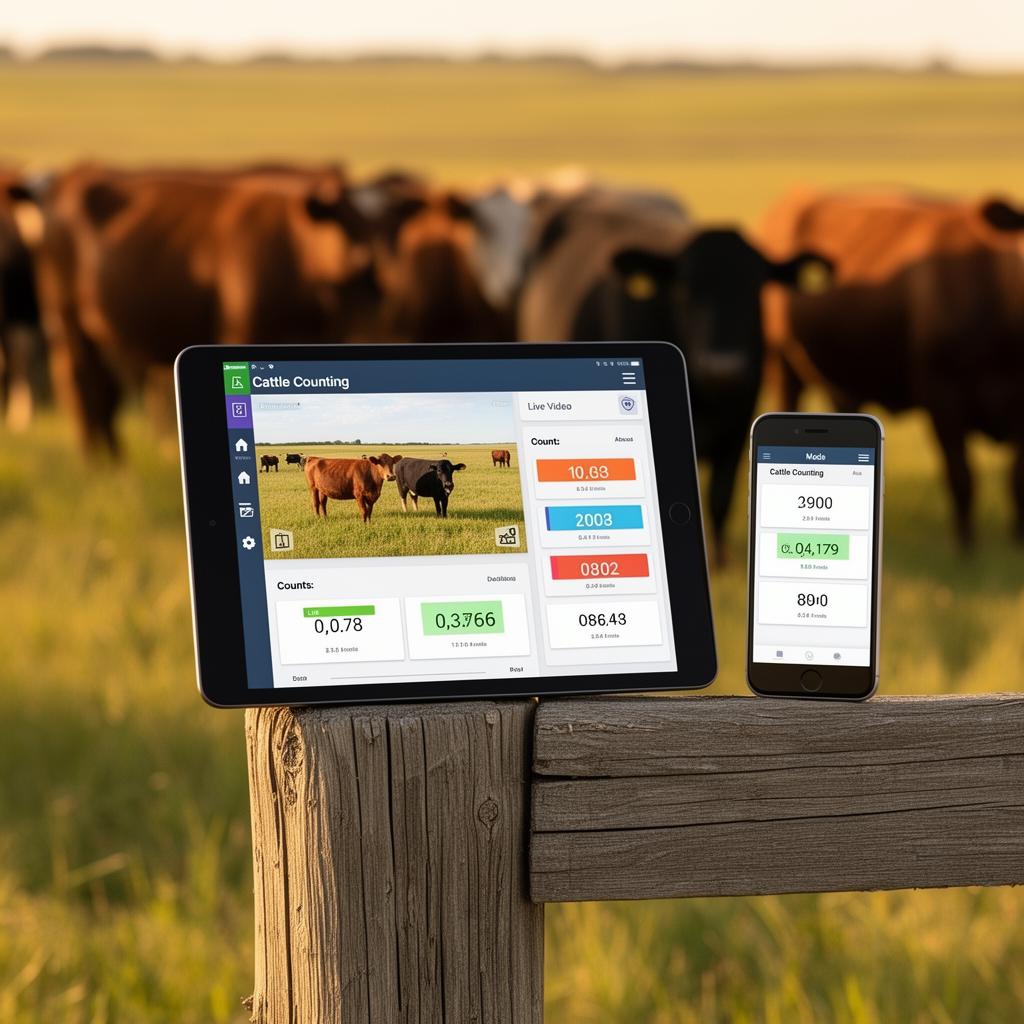 Cow Check In Counter Cow Counter | AI-Powered Cattle Counting for Ranches & Feedlots